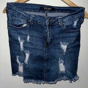 Wax Jean Los Angeles Denim Jean Skirt